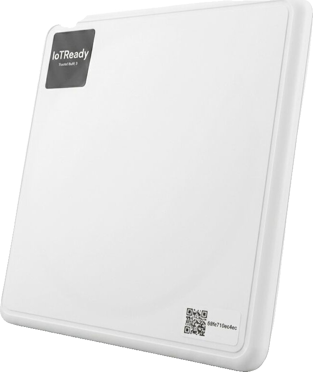 IoTReady RFID Reader, Long Range variant, with an integrated panel antenna