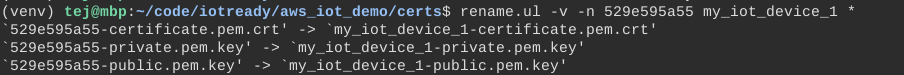 Bulk renaming certs